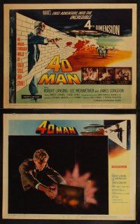4f291 4D MAN 8 LCs '59 best special effects images of Robert Lansing walking through wall of stone!