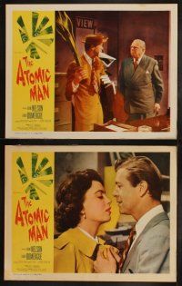 4f134 ATOMIC MAN 8 LCs '56 Gene Nelson, the man they called the Human Bomb, plus Faith Domergue!
