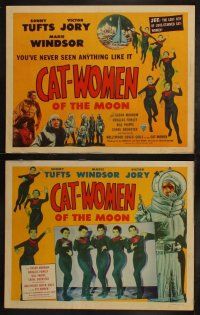 4f021 CAT-WOMEN OF THE MOON 8 LCs '53 campy cult classic, see the lost city of love-starved women!