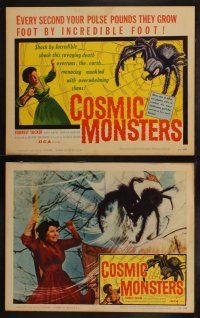 4f248 COSMIC MONSTERS 8 LCs '58 every second your pulse pounds they grow foot by incredible foot!