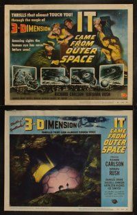 4f014 IT CAME FROM OUTER SPACE 8 LCs '53 rare full set with great scenes, classic 3-D sci-fi!
