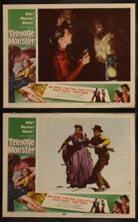 4f214 TEENAGE MONSTER 8 LCs '57 great images of the wacky titan of terror, Anne Gwynne & others!
