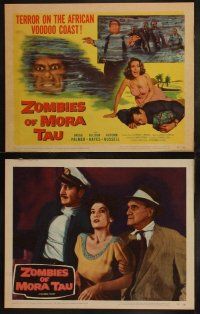 4f209 ZOMBIES OF MORA TAU 8 LCs '57 sexy Allison Hayes, undead on the African voodoo coast!