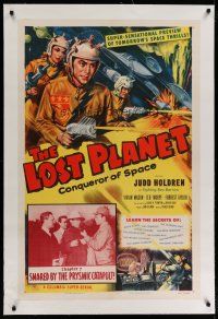 4g249 LOST PLANET linen chapter 7 1sh '53 Holdren, sci-fi serial, Snared by the Prysmic Catapult!