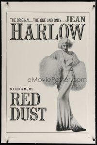 4g341 RED DUST linen 1sh R65 great different full-length image of the sexy one & only Jean Harlow!