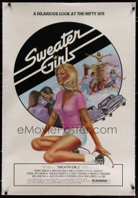 4g397 SWEATER GIRLS linen 1sh '78 hilarious look at the nifty fifties, great sexy artwork!