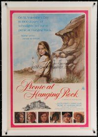 4h160 PICNIC AT HANGING ROCK linen Aust 1sh '75 Peter Weir classic about vanishing schoolgirls!