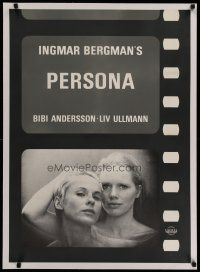 4h198 PERSONA linen German '66 close up of Liv Ullmann & Bibi Andersson, Ingmar Bergman classic!