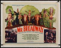 4h088 MR. BROADWAY linen 1/2sh '33 a tour of New York's famous hot spots with Ed Sullivan!