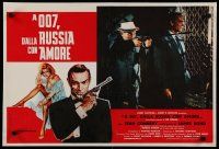 4h290 FROM RUSSIA WITH LOVE linen Italian photobusta R80s Armendariz aims rifle on Connery's shoulder!