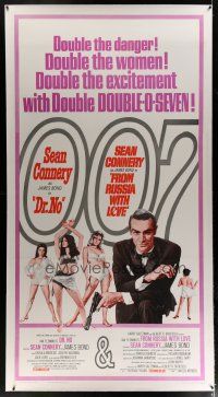 4j247 DR. NO/FROM RUSSIA WITH LOVE linen 3sh '65 Sean Connery is James Bond, danger & excitement!