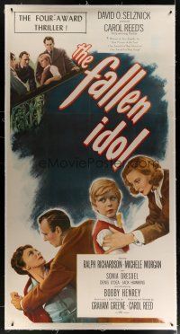 4j251 FALLEN IDOL linen 3sh '49 Ralph Richardson, directed by Carol Reed, written by Graham Greene!