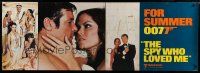 4j116 SPY WHO LOVED ME set of 4 paper banners '77 Roger Moore is the best & biggest James Bond!