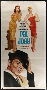 4j145 PAL JOEY linen Spanish 3sh '57 Jano art of Frank Sinatra with sexy Rita Hayworth & Kim Novak!