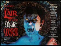 4k334 LAIR OF THE WHITE WORM British quad '88 Ken Russell, sexy Amanda Donohoe, different image!