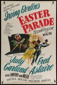 4k035 EASTER PARADE style D 1sh '48 art of Judy Garland & Fred Astaire, Irving Berlin musical