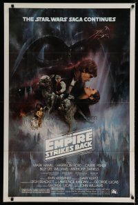 4k236 EMPIRE STRIKES BACK 1sh '80 classic Gone With The Wind style art by Roger Kastel!