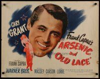 4k299 ARSENIC & OLD LACE 1/2sh '44 c/u headshot of Cary Grant + with Priscilla Lane, Frank Capra