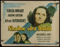 4k319 SHADOW OF A DOUBT 1/2sh '43 Teresa Wright, Joseph Cotten, directed by Alfred Hitchcock!
