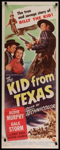 4k279 KID FROM TEXAS insert '49 Audie Murphy in the savage story of Billy the Kid, Gale Storm