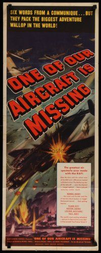 4k285 ONE OF OUR AIRCRAFT IS MISSING insert '42 Powell & Pressburger, cool bomber airplane art!