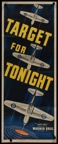 4k293 TARGET FOR TONIGHT insert '41 cool art of WWII fighter planes, actually filmed under fire!