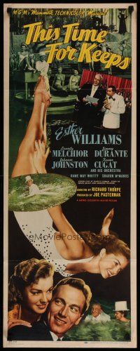 4k295 THIS TIME FOR KEEPS insert '47 sexy swimmer Esther Williams, Xavier Cugat & His Orchestra!