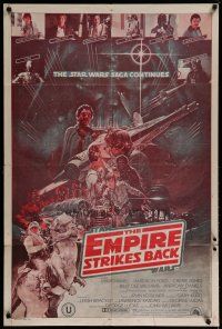 4k346 EMPIRE STRIKES BACK Indian '80 George Lucas sci-fi classic, cool different montage artwork!