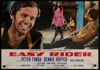 4k422 EASY RIDER Italian photobusta '69 laughing Jack Nicholson, Peter Fonda & sexy girls!
