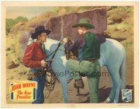 4k110 NEW FRONTIER LC '35 John Wayne holds gun on man climbing onto his horse!