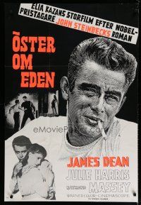 4k364 EAST OF EDEN Swedish R60s different Aberg art of James Dean, John Steinbeck, Elia Kazan!
