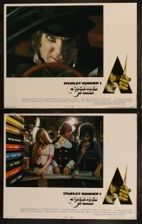 4k074 CLOCKWORK ORANGE 8 LCs '72 Stanley Kubrick classic, Malcolm McDowell, great images!