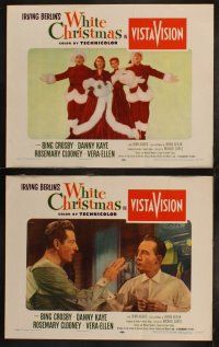 4k087 WHITE CHRISTMAS 8 LCs '54 Bing Crosby, Danny Kaye, Clooney, Vera-Ellen, musical classic!