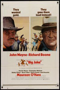 4m107 BIG JAKE 1sh '71 Richard Boone wanted gold but John Wayne gave him lead instead!