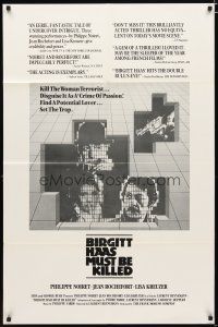 4m110 BIRGITT HAAS MUST BE KILLED 1sh '82 Laurent Heynemann's sex crime thriller, Phillipe Noiret!