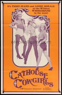 4m123 BLAZING STEWARDESSES 1sh R82 sexy Cathouse Cowgirls, tight jeans & loose morals!
