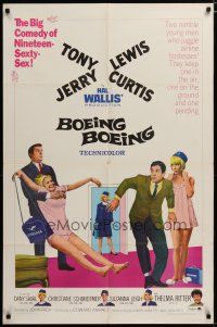4m135 BOEING BOEING 1sh '65 Tony Curtis & Jerry Lewis in the big comedy of nineteen sexty-sex!