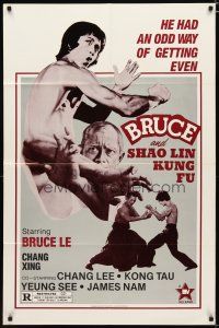 4m153 BRUCE & SHAO-LIN KUNG FU video 1sh R83 Chang Lee has an odd way of getting even, martial arts!
