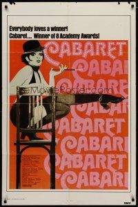4m167 CABARET 1sh R74 Liza Minnelli sings & dances in Nazi Germany, directed by Bob Fosse!