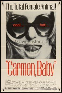 4m175 CARMEN, BABY 1sh '68 Radley Metzger, Uta Levka, Barbara Valentine, cool hot image!