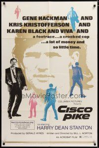 4m199 CISCO PIKE 1sh '71 Gene Hackman, Kris Kristofferson, Karen Black, Viva!