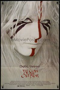 4m201 CLAN OF THE CAVE BEAR 1sh '86 fantastic image of Daryl Hannah in tribal make up!