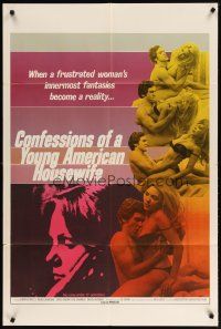 4m210 CONFESSIONS OF A YOUNG AMERICAN HOUSEWIFE 1sh '78 sexy images of couple making love!