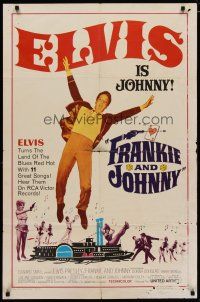 4m342 FRANKIE & JOHNNY 1sh '66 Elvis Presley turns the land of the blues red hot!