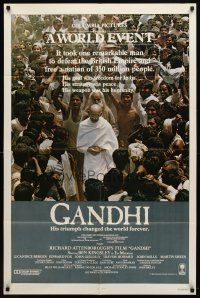 4m356 GANDHI 1sh '82 Ben Kingsley as The Mahatma, directed by Richard Attenborough!