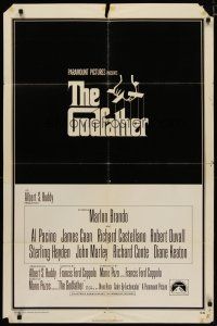 4m371 GODFATHER int'l 1sh '72 Marlon Brando, Al Pacino, Francis Ford Coppola crime classic!