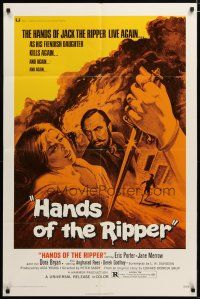 4m399 HANDS OF THE RIPPER 1sh '72 Hammer horror, Jack the Ripper kills again through his daughter!