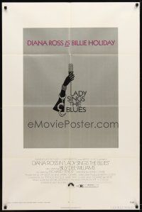 4m491 LADY SINGS THE BLUES 1sh '72 Diana Ross as Billie Holiday, Billy Dee Williams, Richard Pryor