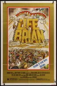 4m510 LIFE OF BRIAN style B 1sh '79 Monty Python, best different art by William Stout!