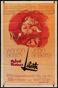 4m513 LILITH 1sh '64 Warren Beatty, before Eve, there was evil, and her name was Jean Seberg!